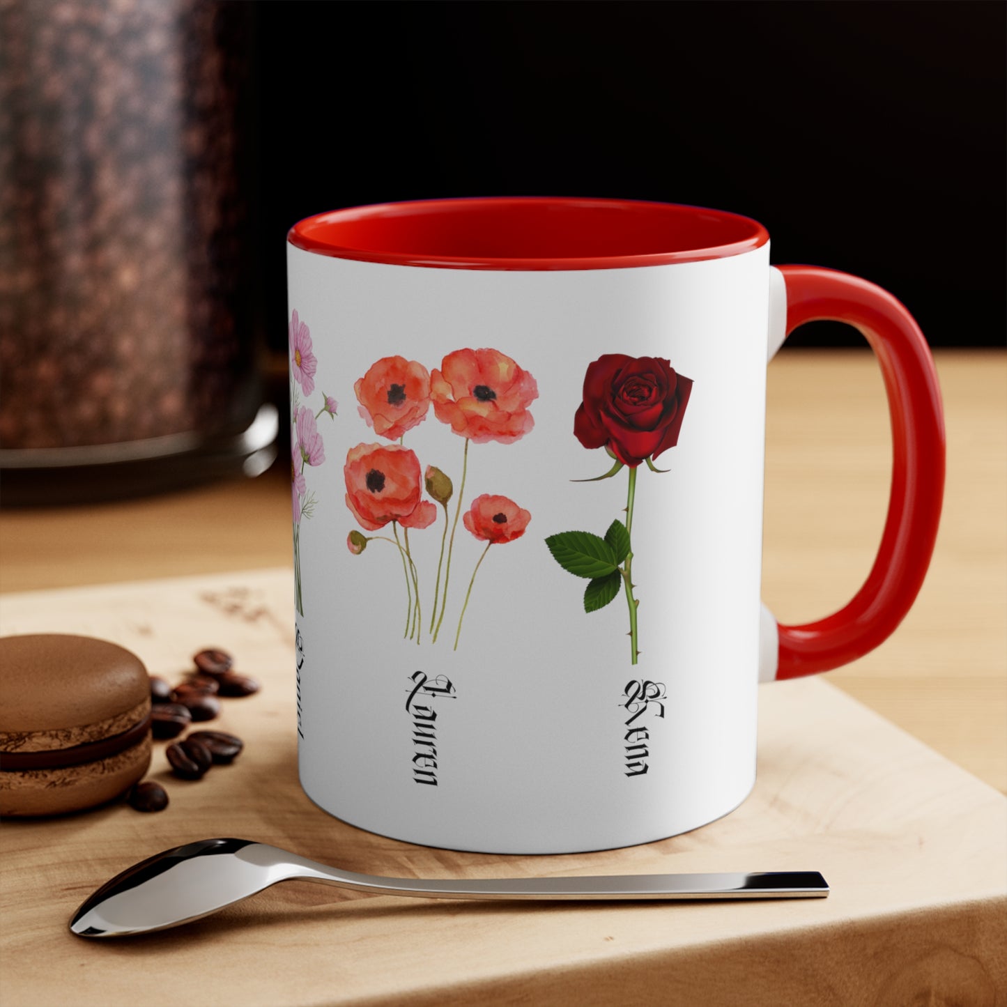 Custom Birth Month Flower mug, Mother's Day Gift, Plant Mom Mug, Custom Mom Mug, Mothers Day Mug,  Plant mom mug Two-Tone Coffee Mugs
