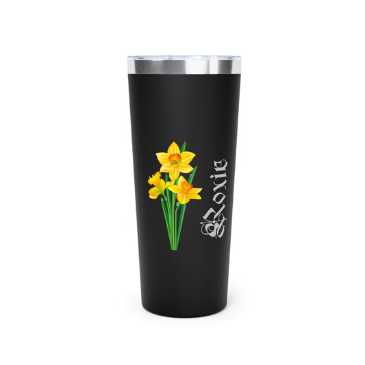 March Personalized Birth Flower Tumbler, Personalized Birth Flower Coffee Cup With Name, Gifts for Her, Bridesmaid Proposal, Party Favor