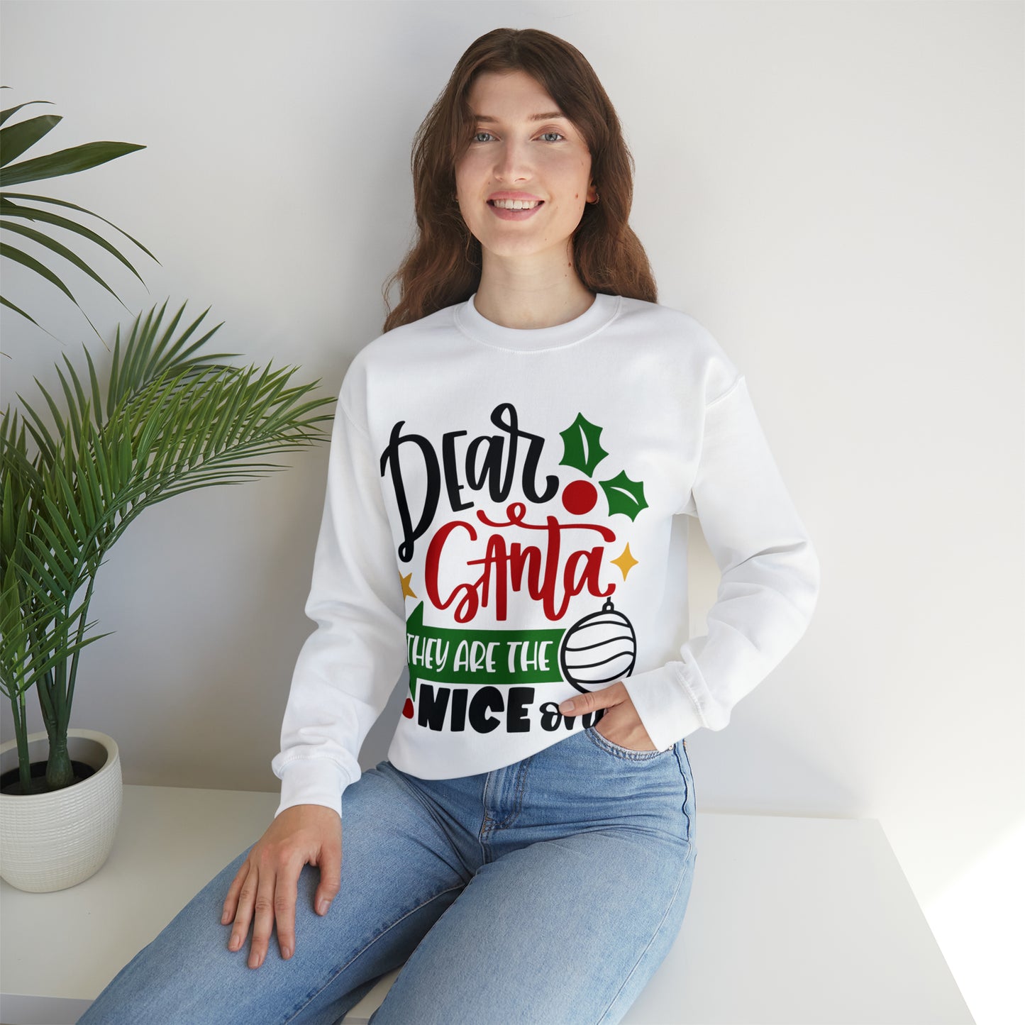 Dear Santa They Are the Nice Ones Unisex Sweatshirt, Funny T-shirt, Unisex Tee, Christmas Shirt, Christmas Slogan Shirts, Christmas Sweater