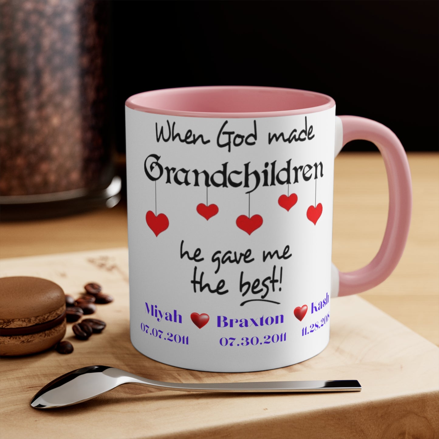 Personalized Grandma Mug With Names, Gift for Grandma, Grandma Mug, Grandma Mug with Grandchildren's Name, Grandma Cup with Names