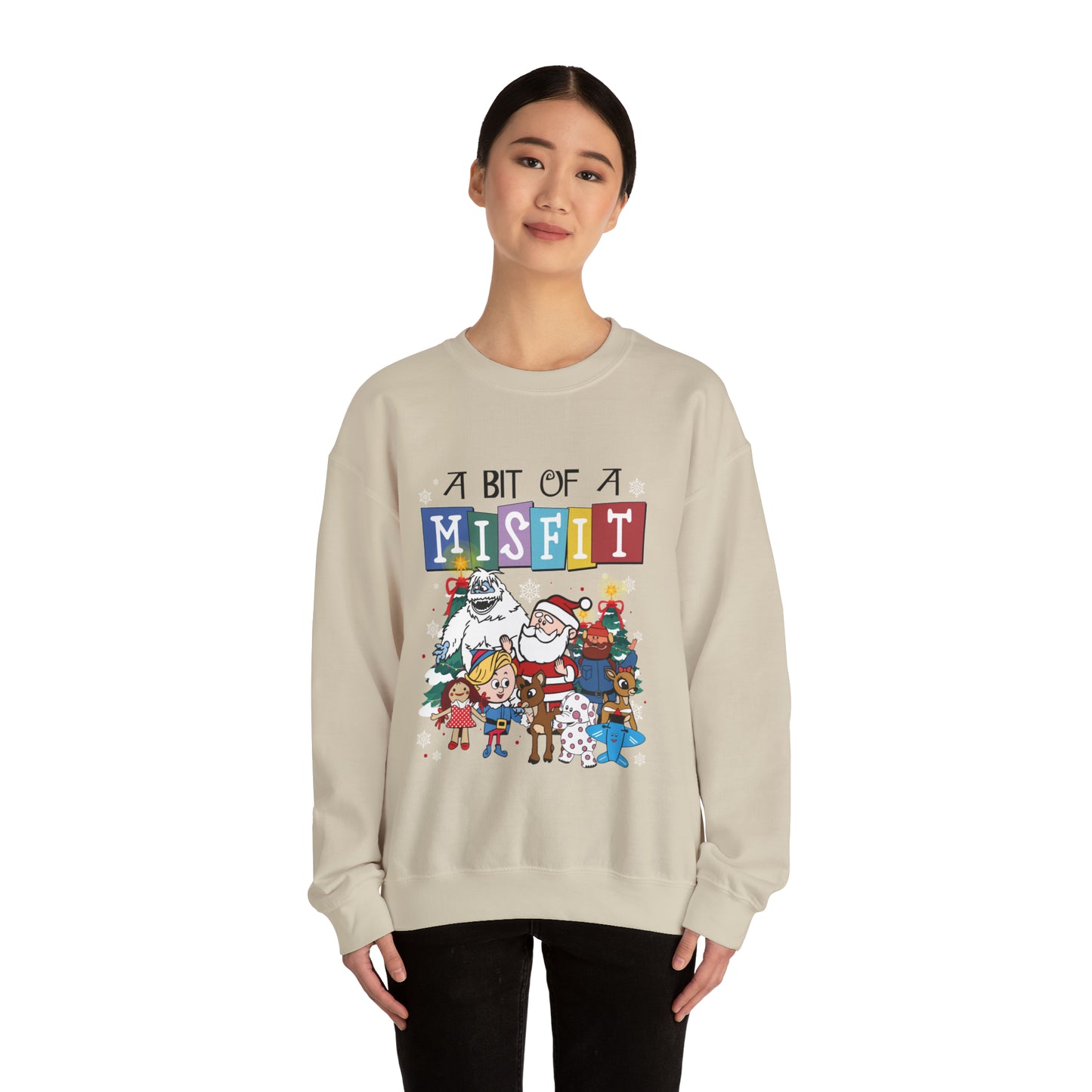 Misfit Toys Christmas Sweatshirt, Misfit Sweatshirt, Christmas Sweatshirt Gifts, Unisex Heavy Blend™ Crewneck Sweatshirt