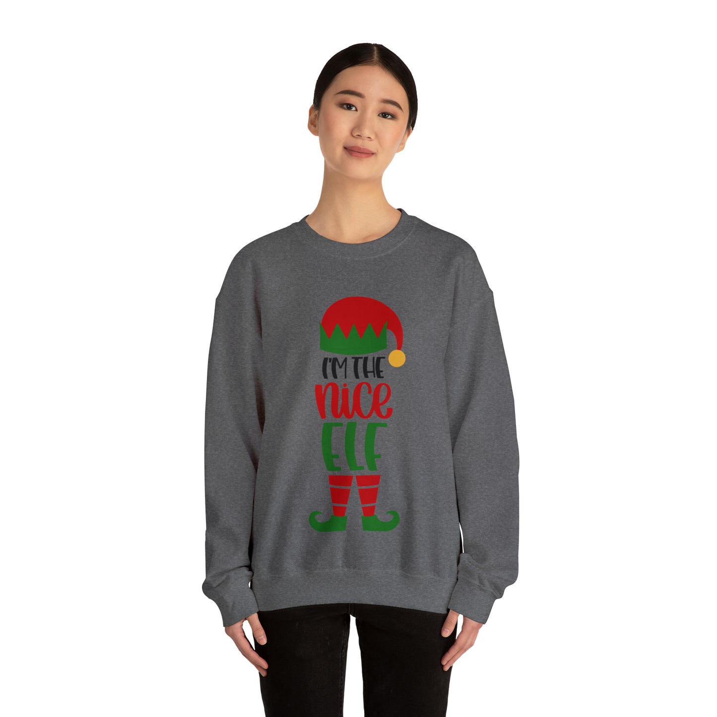 I'm the Nice Elf Unisex Heavy Blend™ Crewneck Sweatshirt