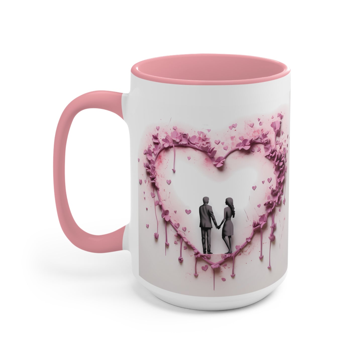 3D Heart Mug 11oz and 15ozc Ceramic mug, mug design, Valentine's Day, Mother's Day gift, Gift for her, Be My Valentine mug, Romantic mug