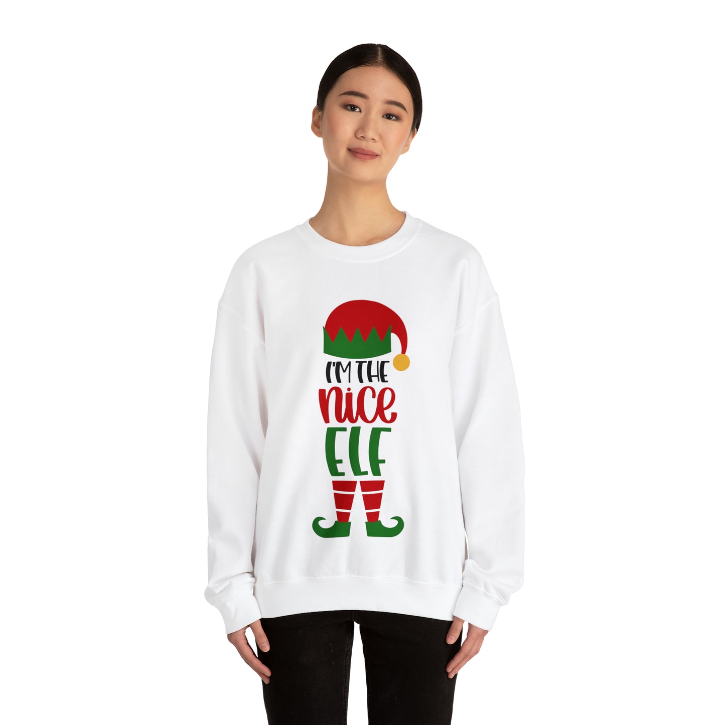 I'm the Nice Elf Unisex Heavy Blend™ Crewneck Sweatshirt