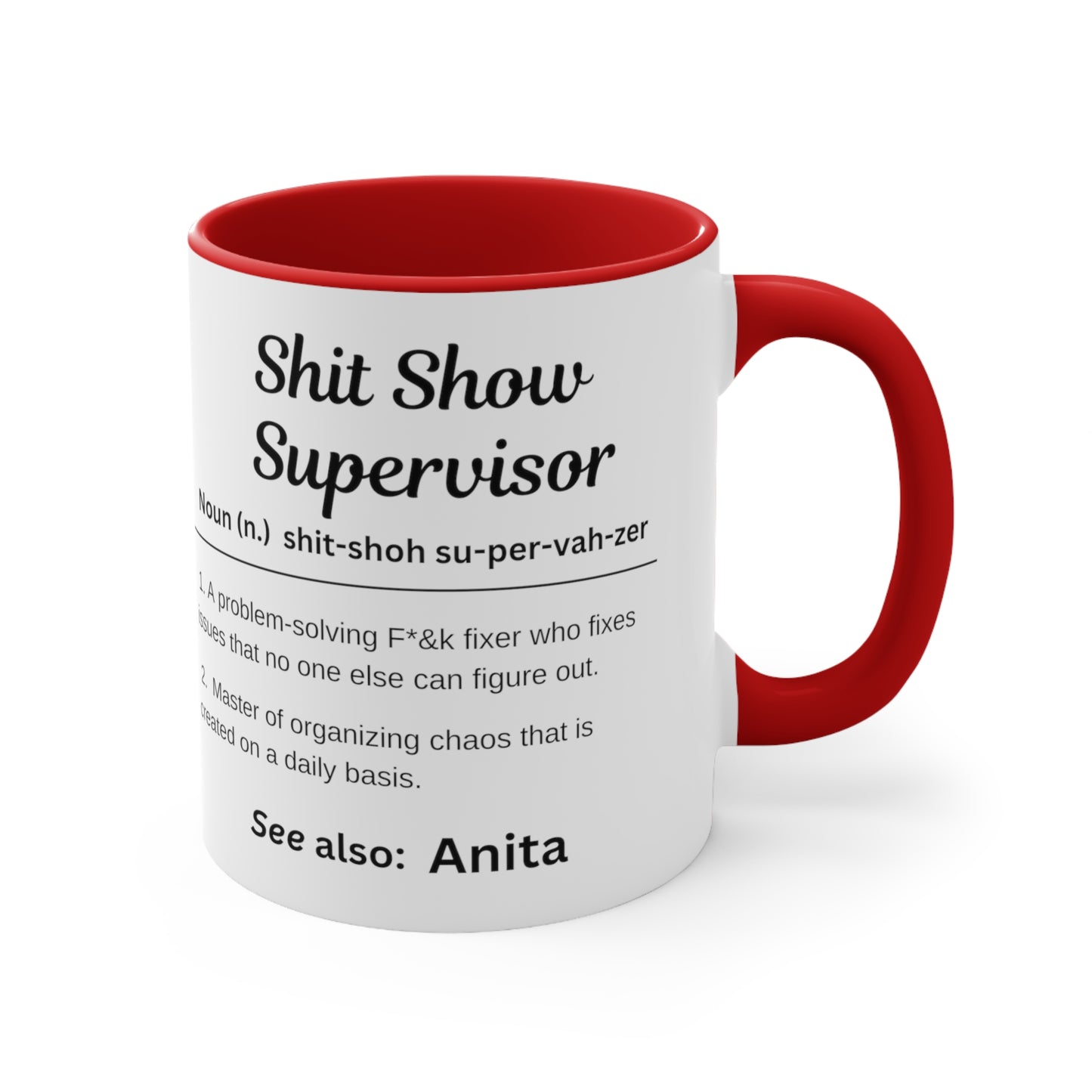 Anita Shit Show Supervisor Mug, Supervisor Gift, Shit Show Supervisor Cup, Supervisor Mug, Shit show cup, Gift for Supervisor