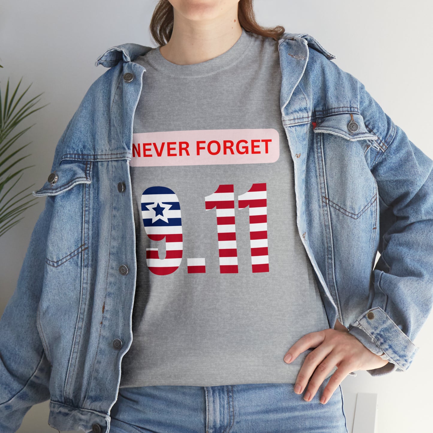 Unisex Heavy Cotton Tee - Never Forget 9/11