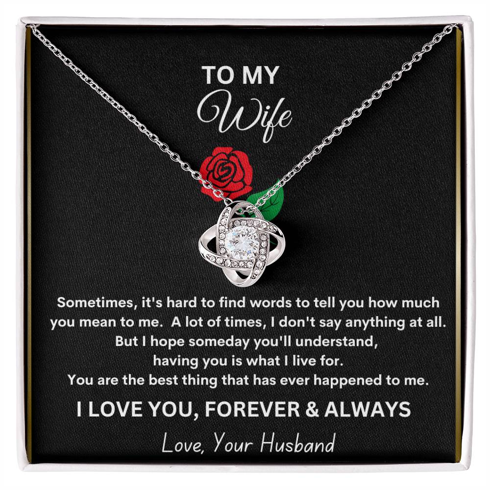 Revd Love Knot Necklace Wife Gift, Mother's Day Gift, Wife Necklace, Mother's Day Gift From Husband, Mother's Day Gift From Spouse, Wife Birthday Gift, Just Because Gift to Wife, Birthday Gift, Anniversary Gift