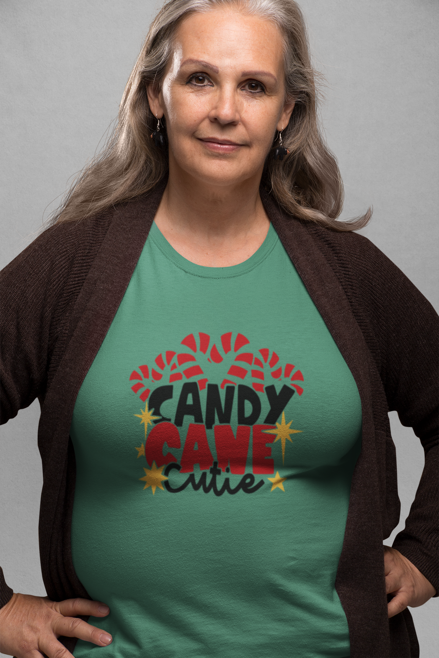 Candy Cane Cutie Unisex Garment-Dyed T-shirt