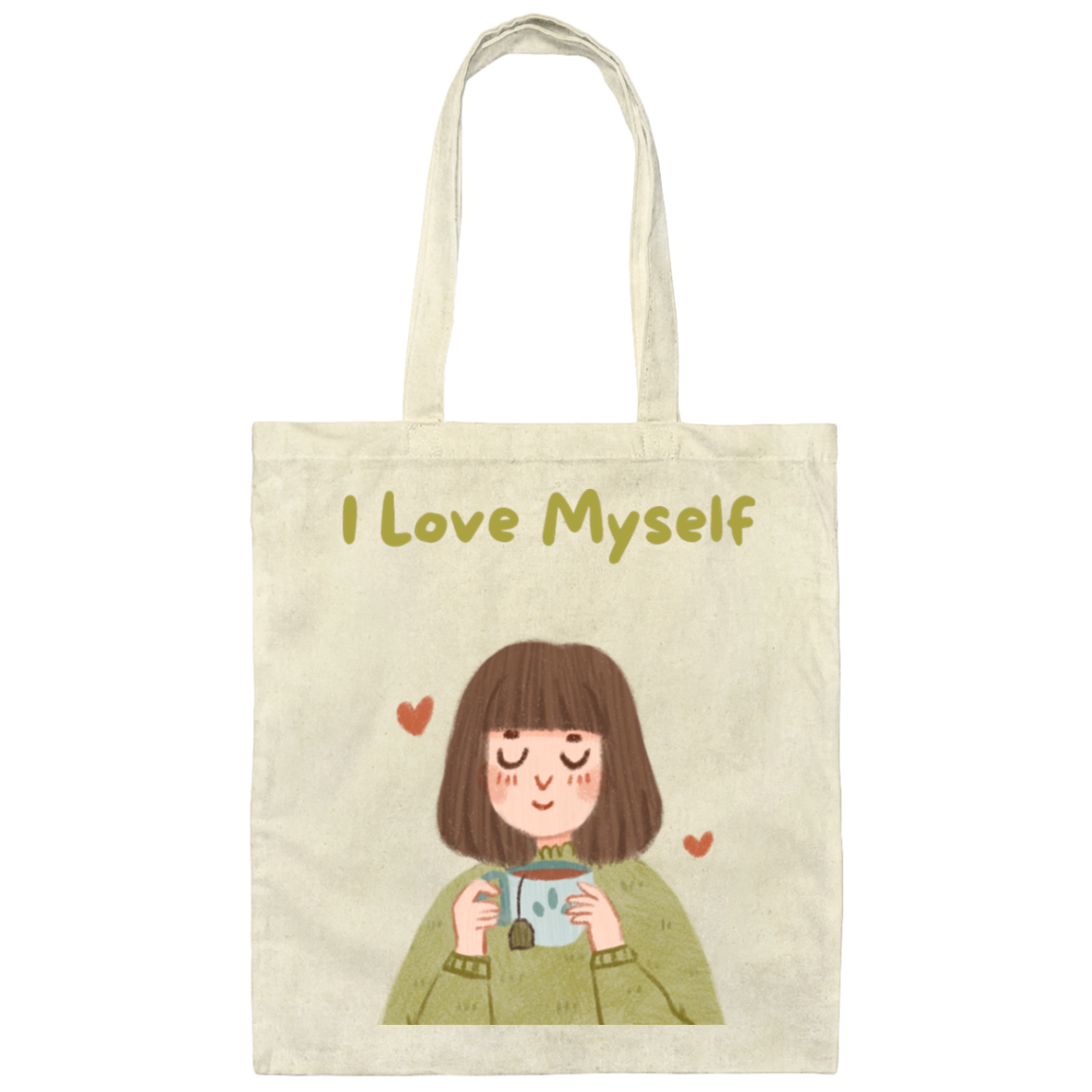 I Love Myself Canvas Tote Bag