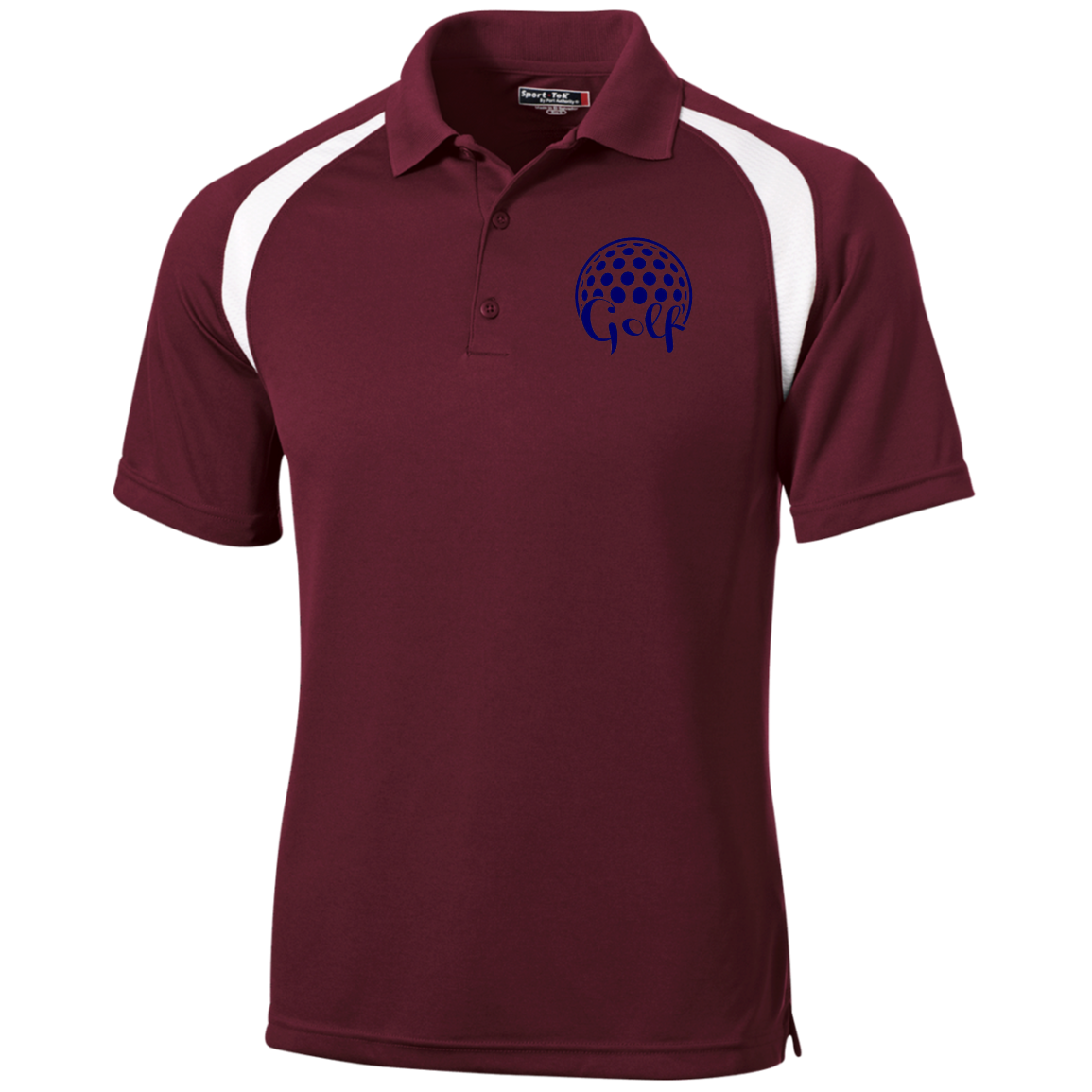 Golf Emblem Moisture-Wicking Tag-Free Golf Shirt