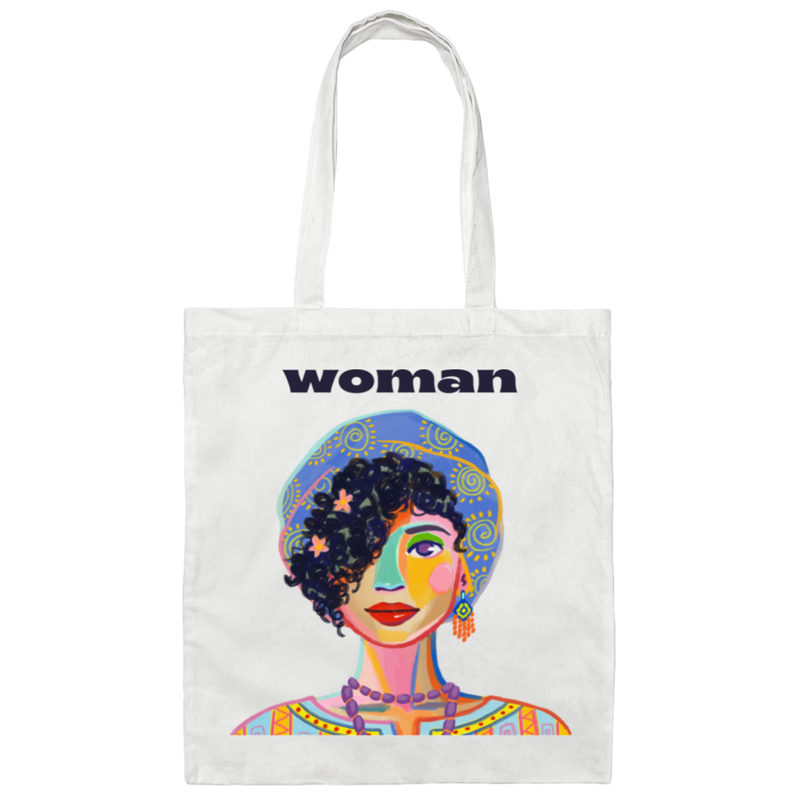 Woman Canvas Tote Bag