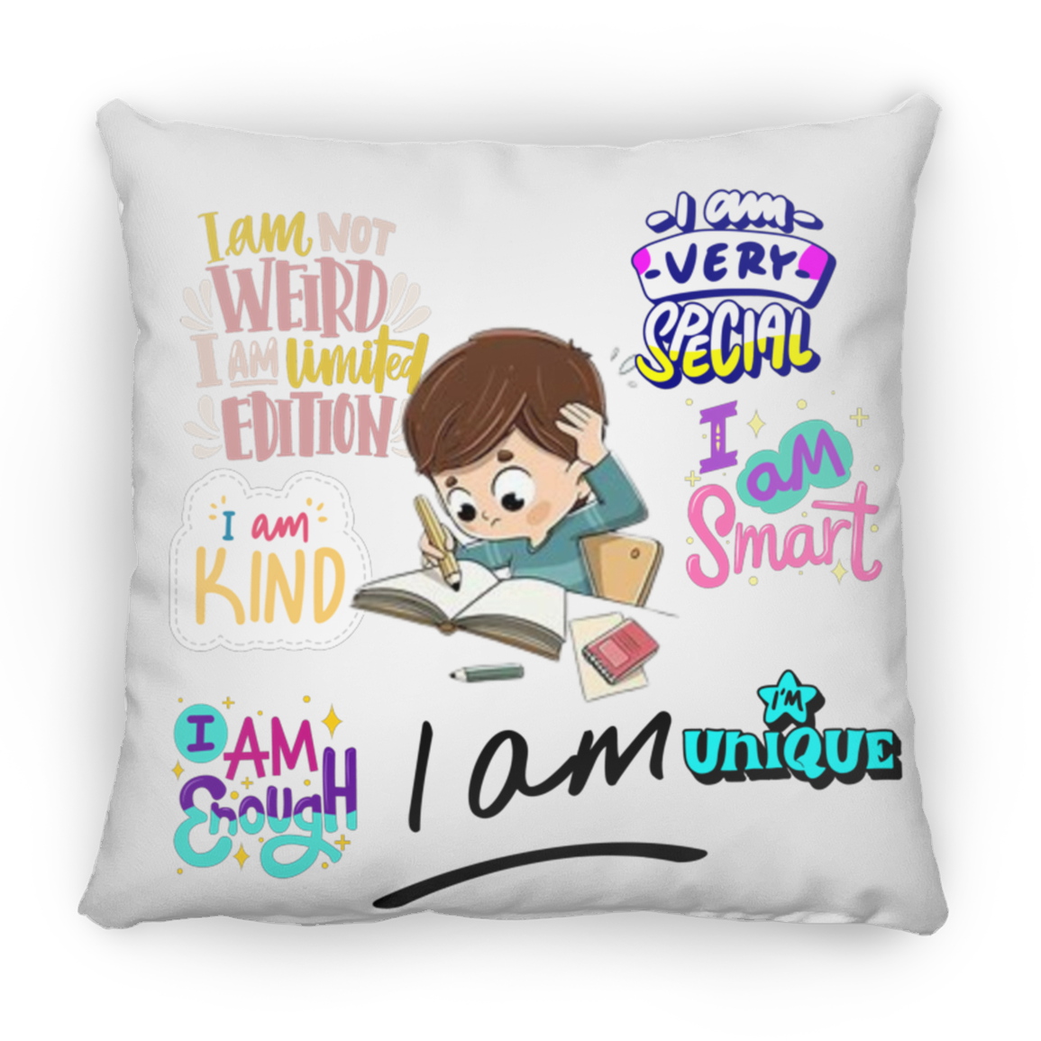 I Am Very Special Large Square Pillow