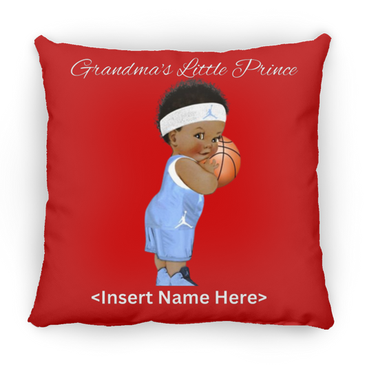 Grandma's Little Prince  Large Square Pillow