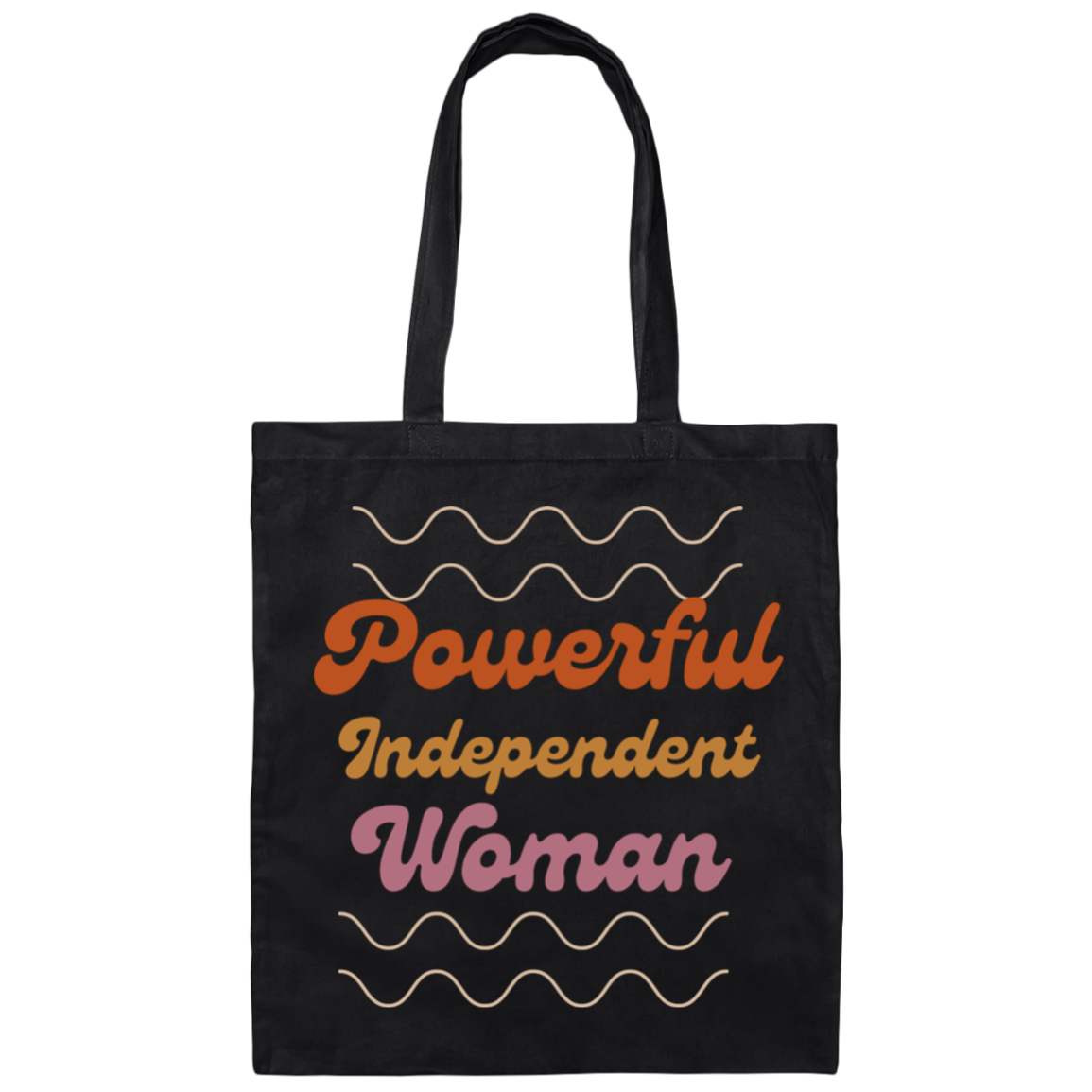 Powerful Independent Woman Canvas Tote Bag