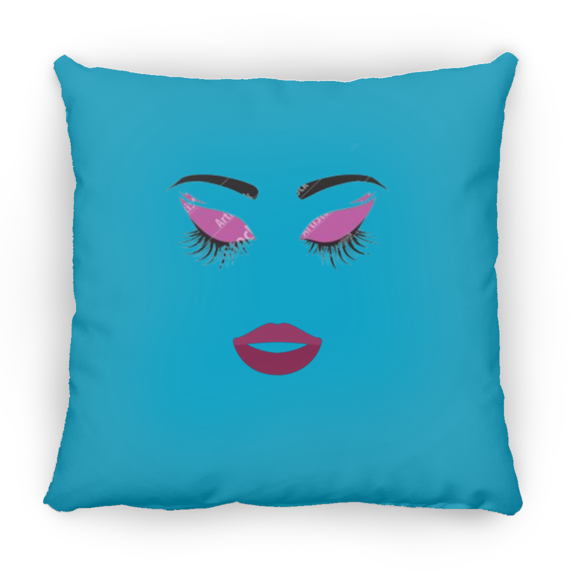 Luscious Lips Large Square Pillow