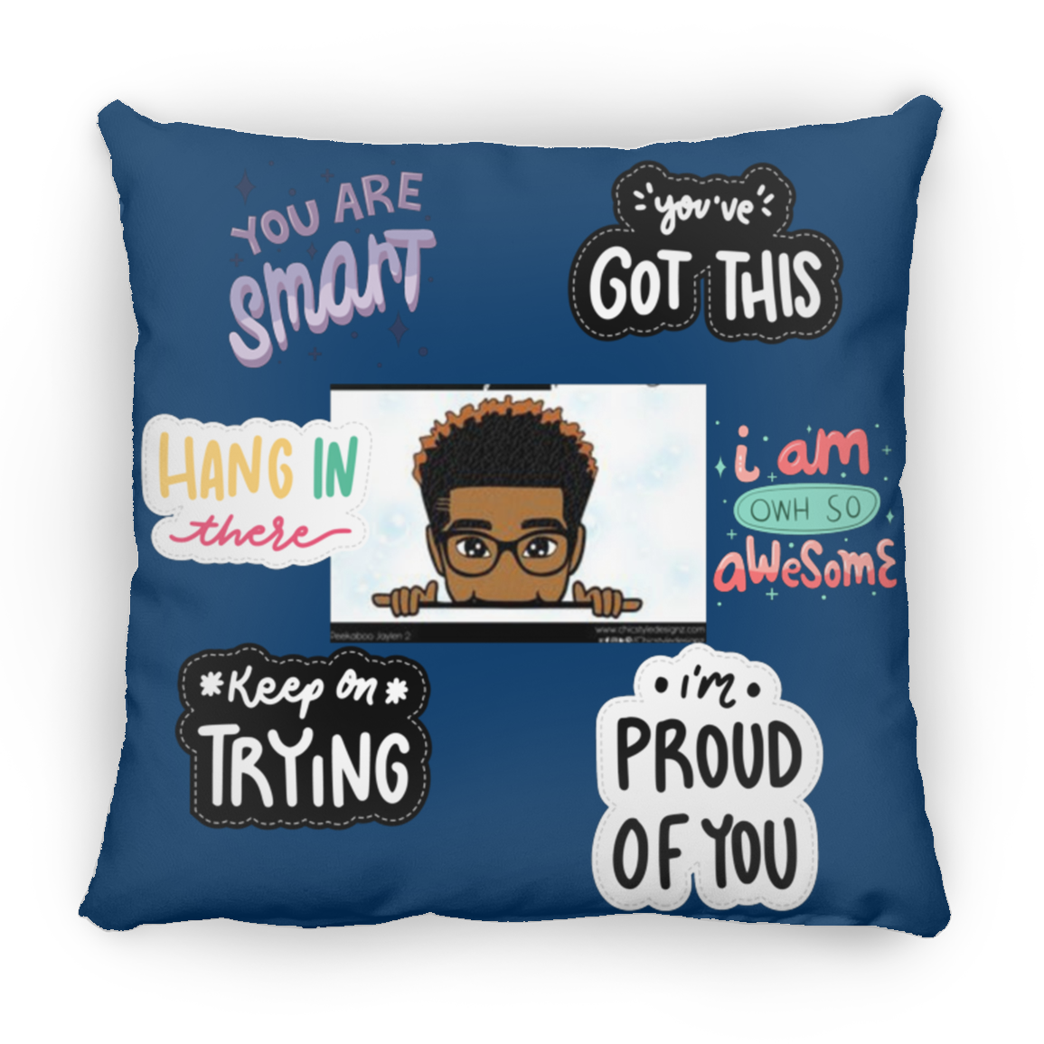 You Are Smart. You Got This. Large Square Pillow