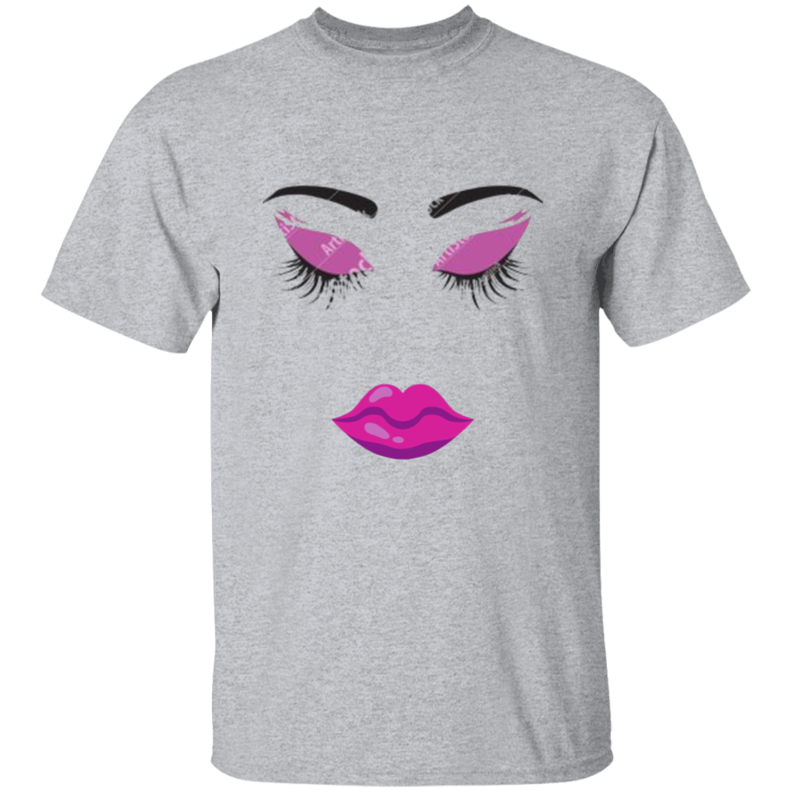 Purple Lips 5.3 oz. T-Shirt