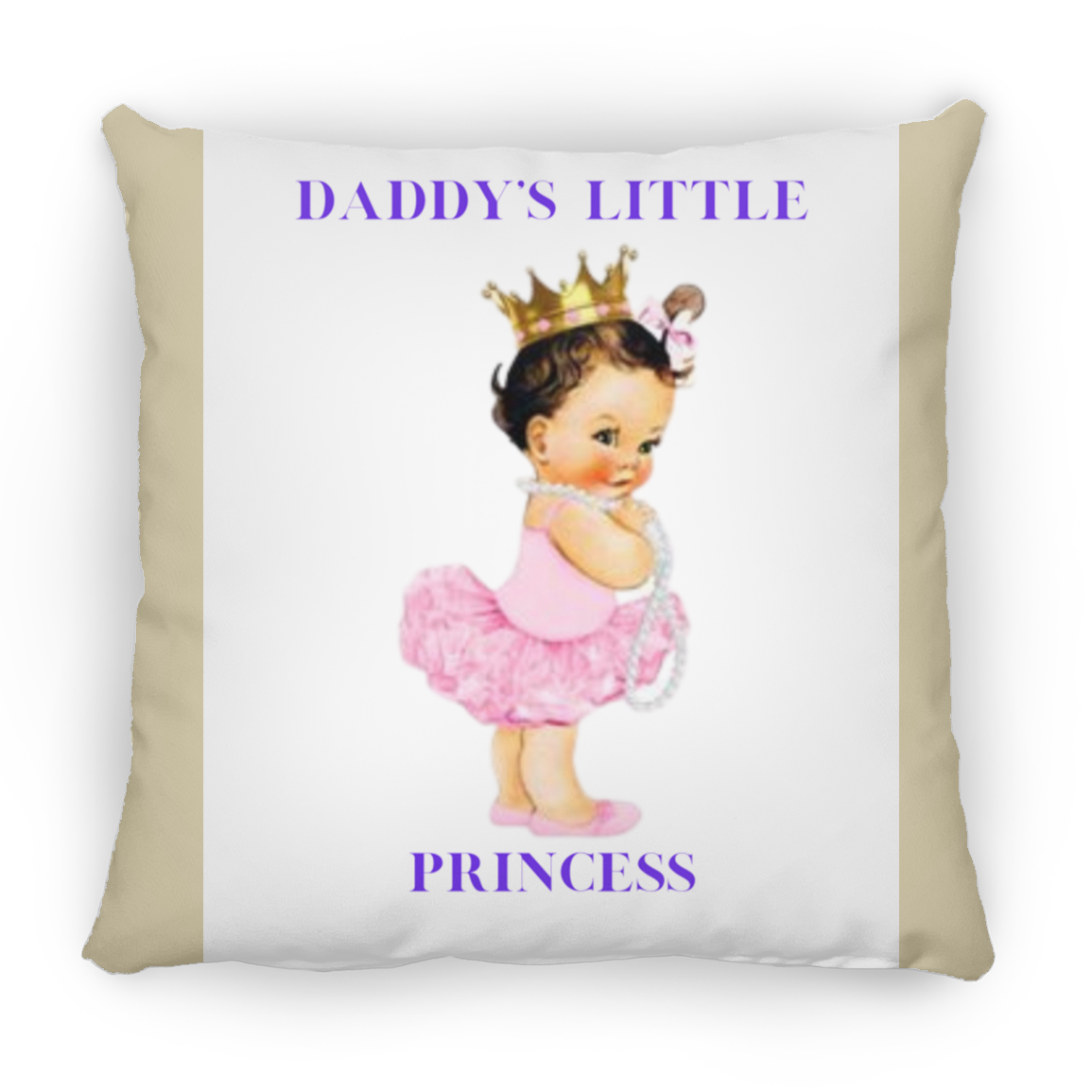 Daddy's Little Girl Large Square Pillow