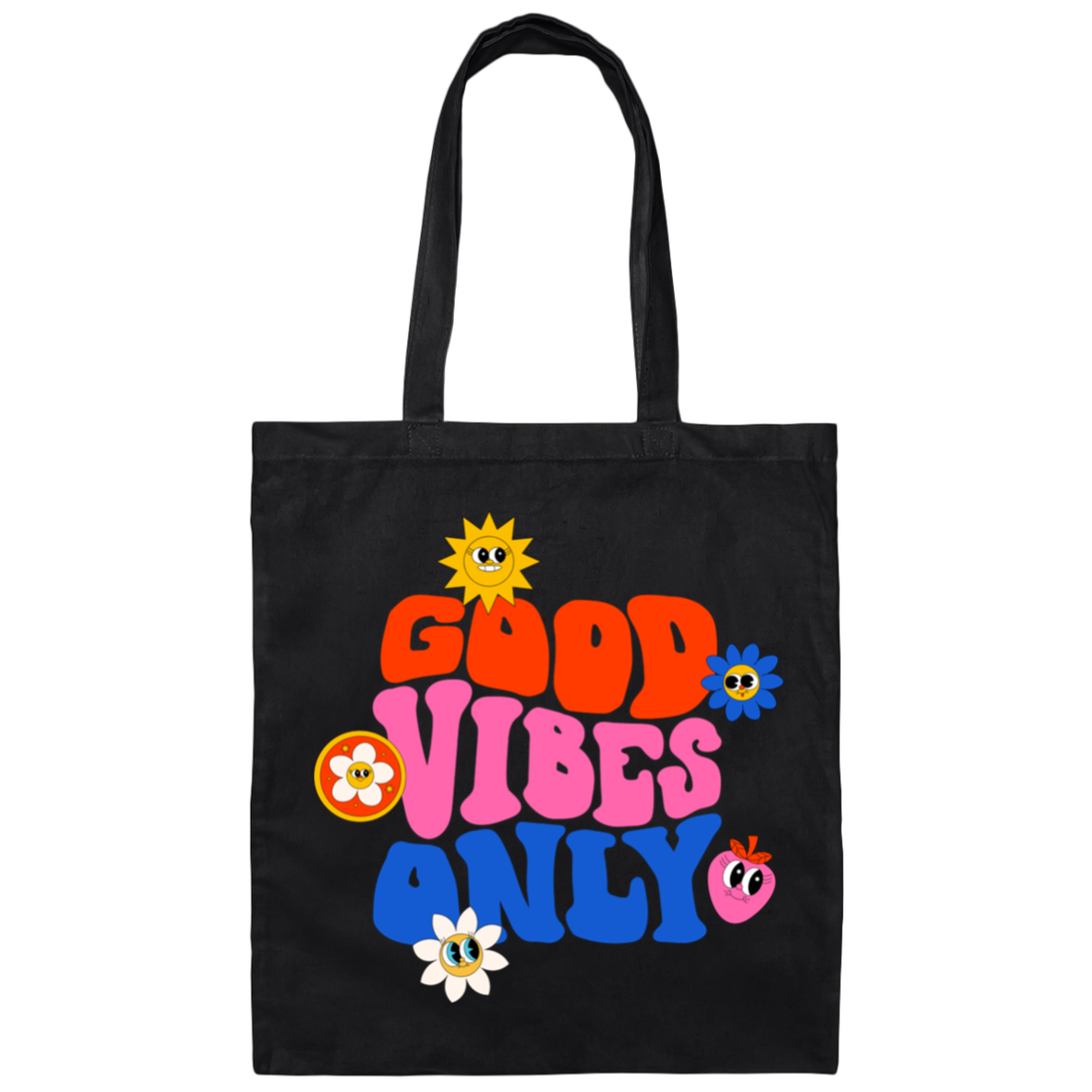 Good Vibes Only Canvas Tote Bag