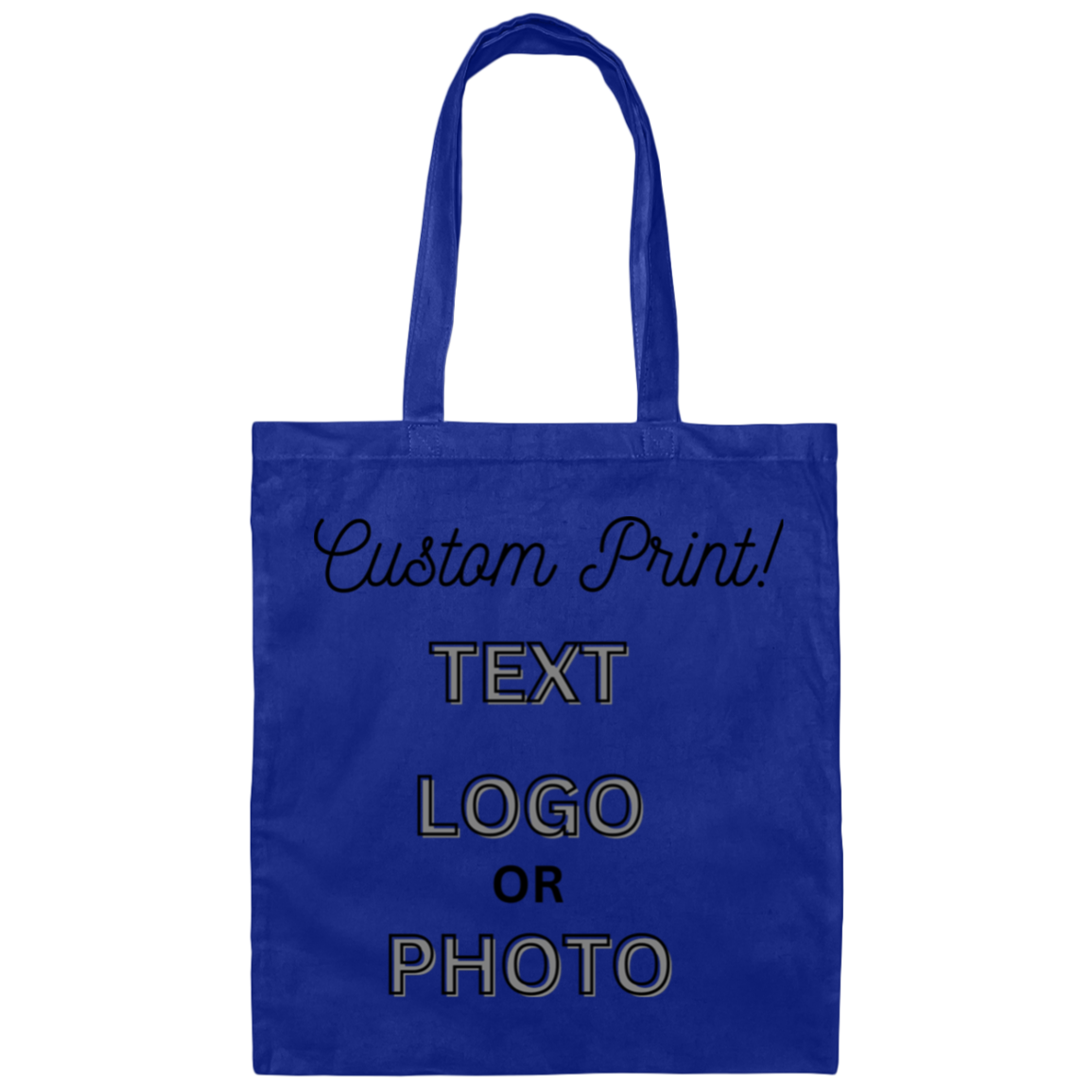 Custom Print Canvas Tote Bag