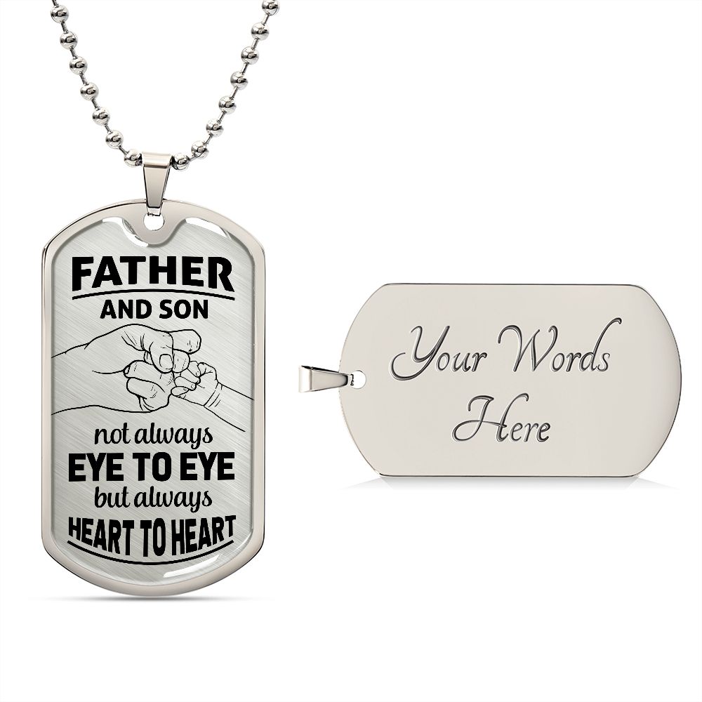 Mens Personalized Dog Tag Necklace, Custom Husband Gift, Boyfriend Gift, Engraved Dog Tag Necklace, Gift for Dad, Custom Dog Tags