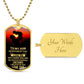 To My Son Dog Tag - Never Forget that I Love You - From Dad--Dog Tag