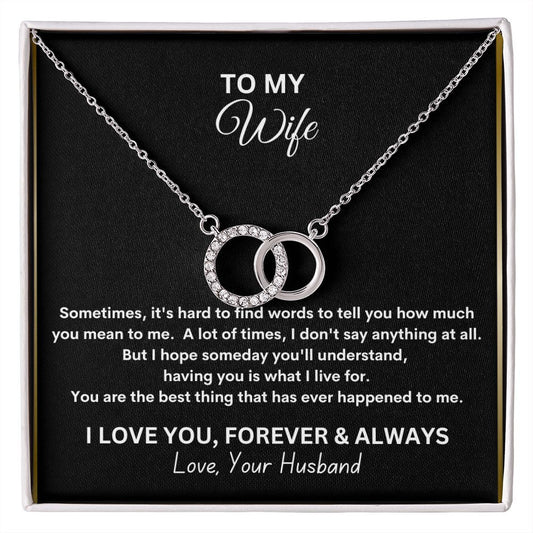 Perfect Pair Necklace. Wife Gift, Mother's Day Gift, Wife Necklace, Mother's Day Gift From Soulmate, Mother’s Day Gift From Spouse, Wife Birthday Gift, Soulmate Birthday Gift, Just Because Gift to Wife, Birthday Gift, Anniversary Gift