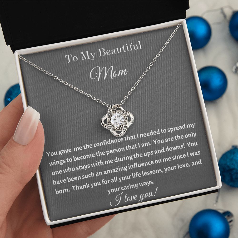 Love Knot Necklace, Mom Gift, Mother's Day Gift, Mom Necklace,  Mother Gift From Son, Mother Gift From Daughter, Mom Birthday Gift, Just Because  Gift to Mom