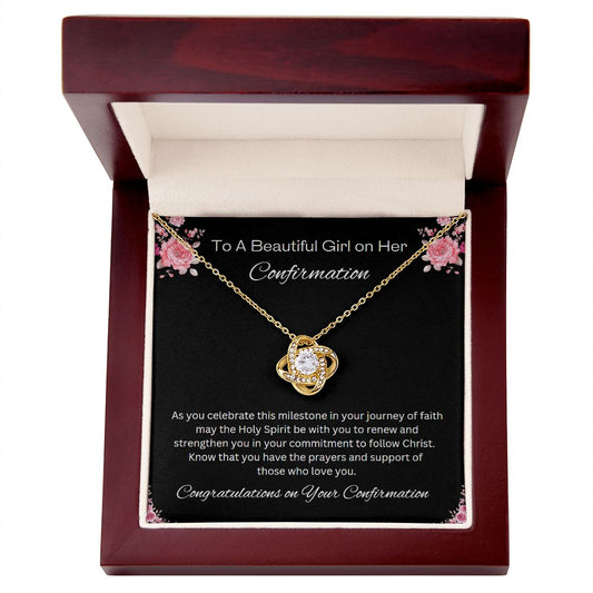 Confirmation Necklace, Christian Gift, Gift from Godparent, Gift from Parent, Gift Necklace, Baptism Gift, First Communion, Faith, Christening, Confirmation, Confirmation Gift for Girls Catholic, Holy Confirmation for Girls