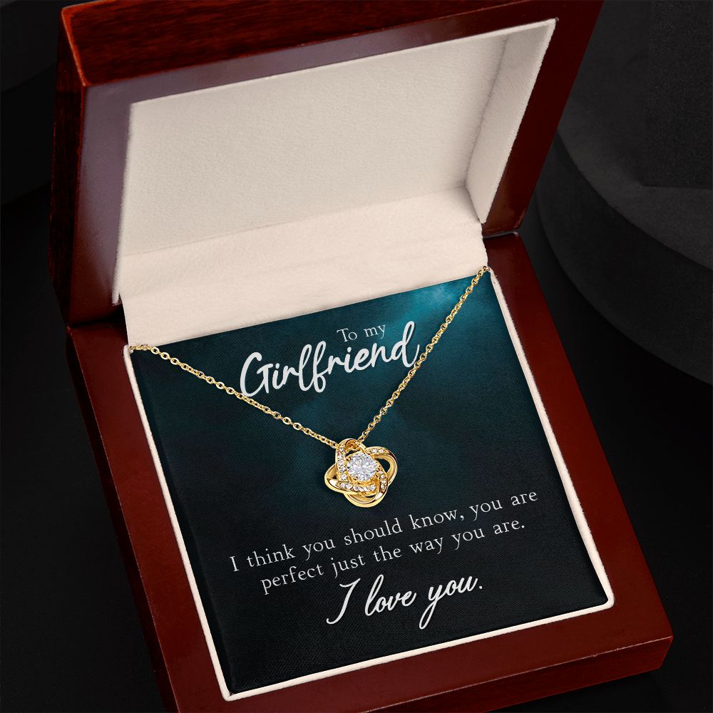 Girlfriend Beautiful Love Knot Necklace, birthday gift, anniversary gift, just because gift, xmas gift