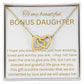 Interlocking Hearts to Bonus Daughter, Daughter-in-Law, Grandaughter, Birthday gift, just because, xmas gift