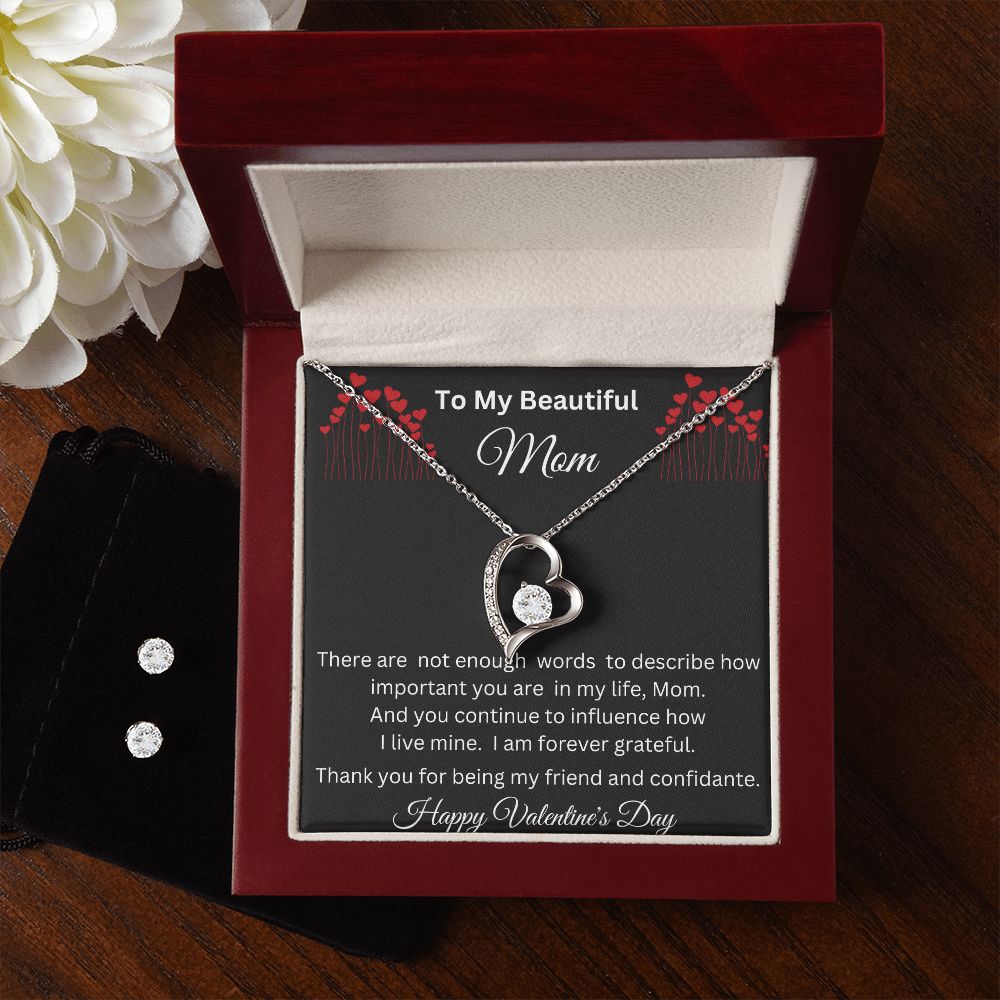 Forever Love Necklace Set, Mom Gift, Valentine's Day Gift, Mom Necklace,  Mother Gift From Son, Mother Gift From Daughter, Mom Birthday Gift, Just Because  Gift to Mom