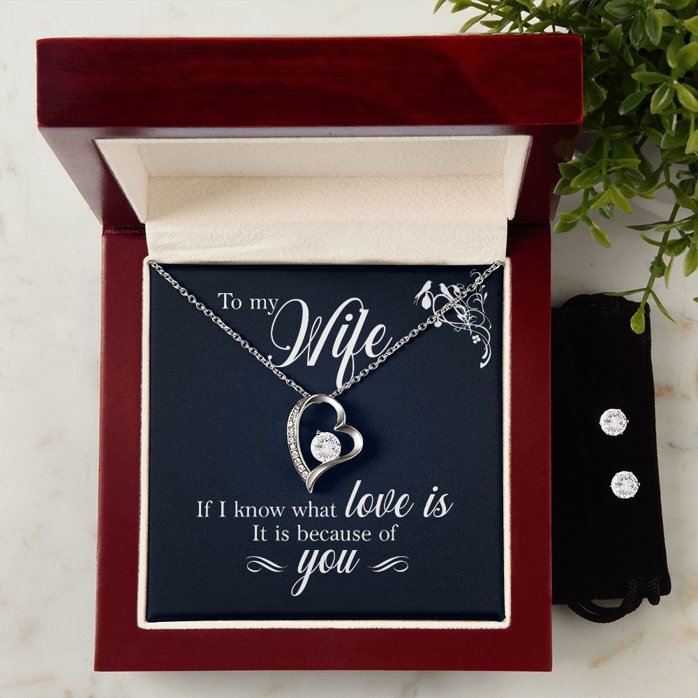 Forever Love Necklace Set. Wife Gift, Mother's Day Gift, Wife Necklace,  Mother's Day Gift From Husband, Mother’s Day Gift From Spouse, Wife Birthday Gift, Just Because Gift to Wife, Birthday Gift, Anniversary Gift