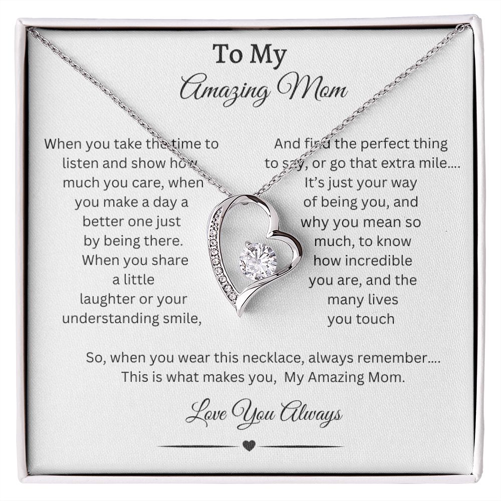 To My Amazing Mom, Daughter Gift Graduation, Christmas Gift, Daughter Necklace, Graduation Gift, Birthday Gift, Gift From Mom, Gift From Dad, Just Because Gift