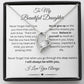 To My Beautiful Daughter.  Never Forget that I love you...Daughter Gift Graduation, Christmas Gift, Daughter Necklace, Graduation Gift, Birthday Gift, Gift From Mom, Gift From Dad, Just Because Gift