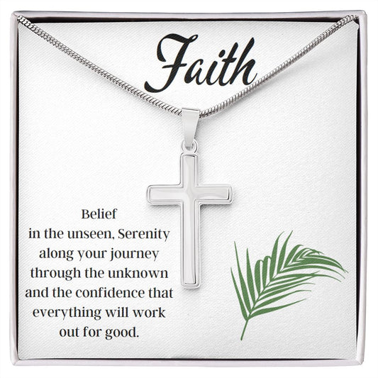 Stainless Steel Cross Necklace, Cross Pendant, Holy Confirmation, Gift from Godparent, Gift from Parents, Confirmation Necklace, Gift for Him, Gift for Her, Baptism Gift, First Communion, Faith, Christening, Confirmation, Cross Necklace