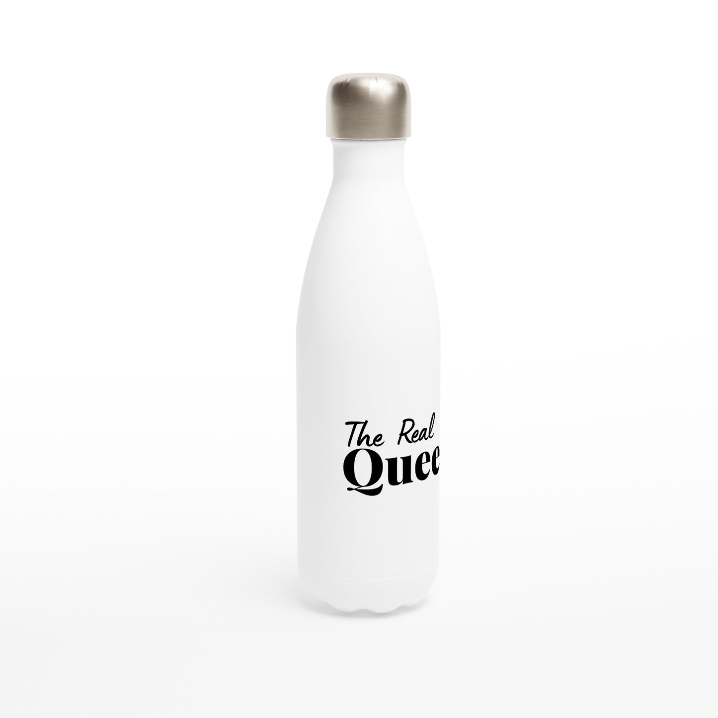 The Real Queen White 17oz Stainless Steel Water Bottle