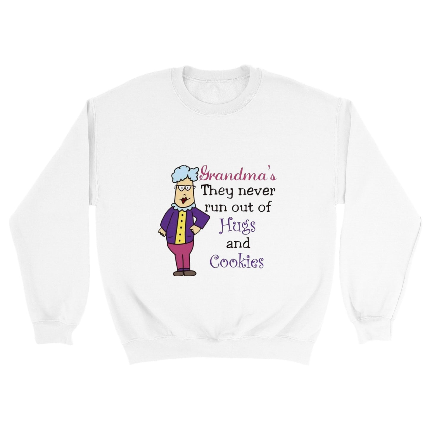 Grandma's Never Run Out of Hugs Classic Unisex Crewneck Sweatshirt