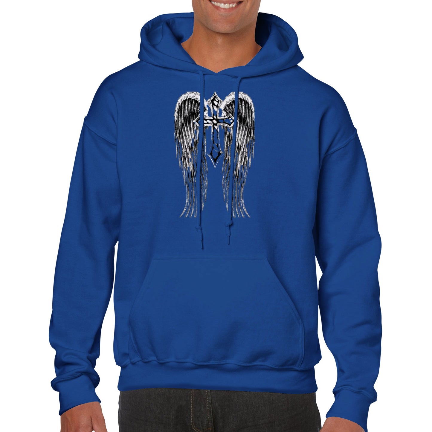 Winged Cross.  Classic Unisex Pullover Hoodie